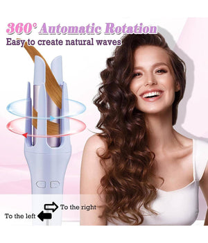 Ferro Arricciacapelli Da 32mm Arriccia Capelli Automatico Girevole Rotante 360°         