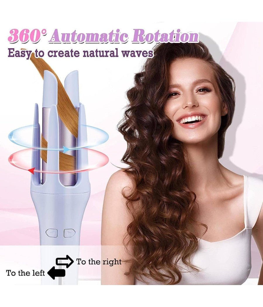 Ferro Arricciacapelli Da 32mm Arriccia Capelli Automatico Girevole Rotante 360°         