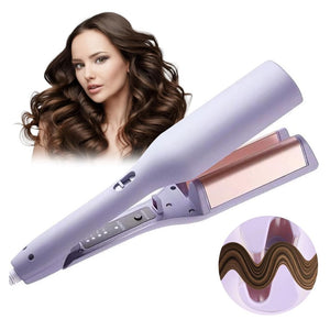 Trade Shop - Ferro Arricciacapelli Onda Francese A Doppia Canna Styler Da 32 Mm 4 Temperature -