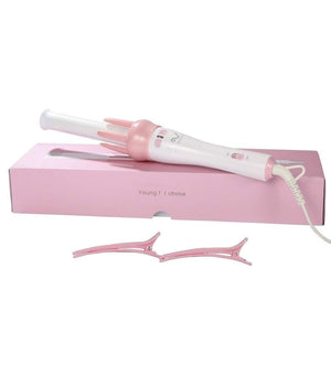 Ferro Arricciacapelli Piastra Rotante Arriccia Capelli Ricci Automatico Pettine         