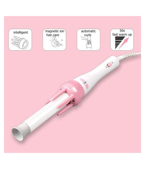 Ferro Arricciacapelli Piastra Rotante Arriccia Capelli Ricci Automatico Pettine         