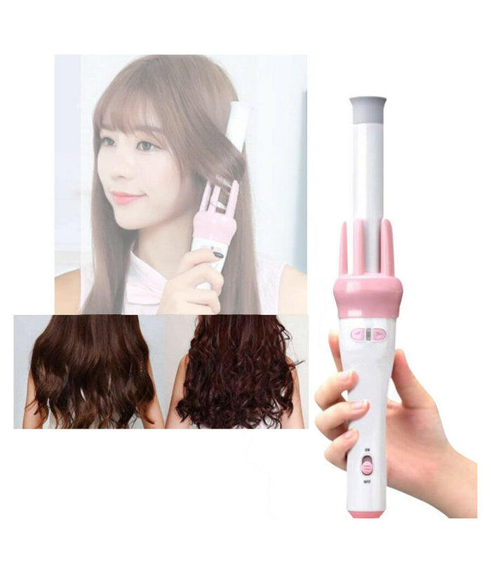 Ferro Arricciacapelli Piastra Rotante Arriccia Capelli Ricci Automatico Pettine         