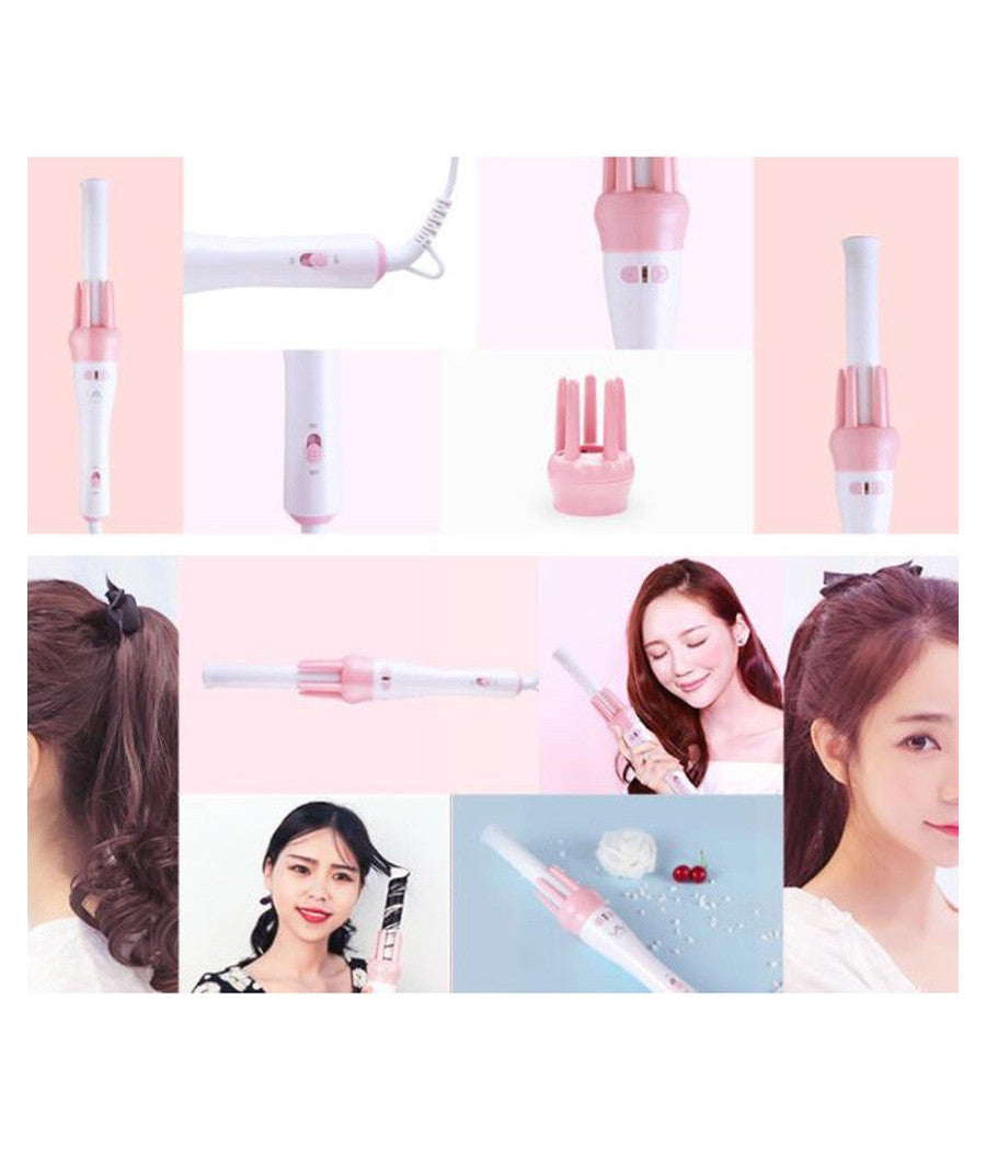 Ferro Arricciacapelli Piastra Rotante Arriccia Capelli Ricci Automatico Pettine         