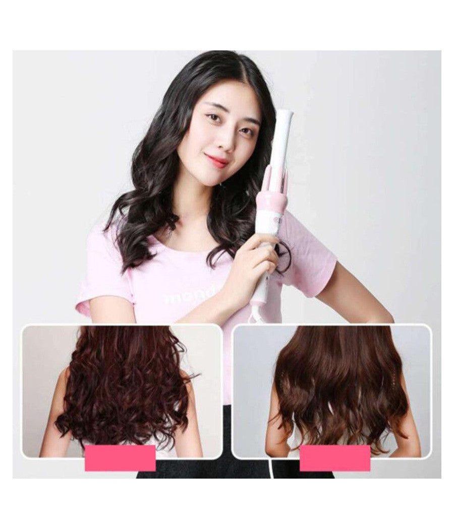 Ferro Arricciacapelli Piastra Rotante Arriccia Capelli Ricci Automatico Pettine         