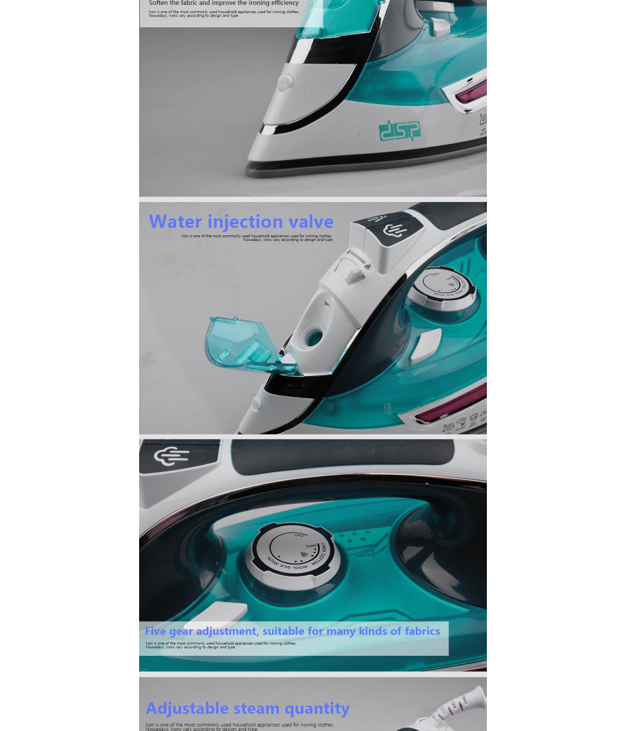 Ferro Da Stiro A Vapore 2000w Con Piastra In Ceramica Steam Iron Anticalcare         