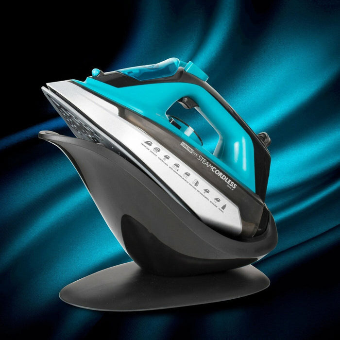 Trade Shop - Ferro Da Stiro A Vapore 2600w Con Caldaia Piastra In Ceramica Cordless -