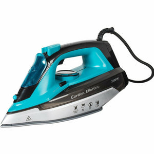 Trade Shop - Ferro Da Stiro A Vapore 2600w Con Caldaia Piastra In Ceramica Cordless -