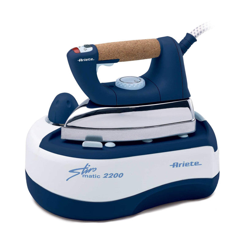 Ferro da stiro con caldaia - Piastra in alluminio - Manico in sughero - Vapore continuo 80g/min