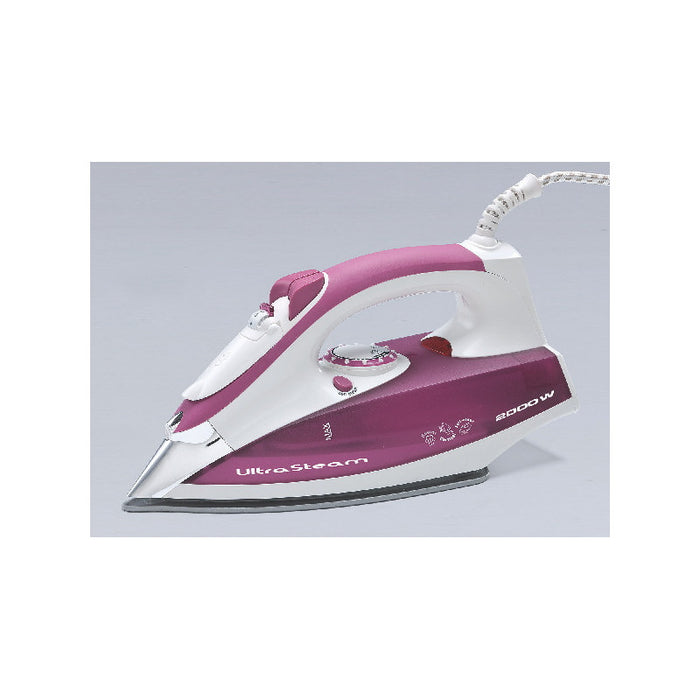 Ferro da stiro - Piastra in Acciaio Inox - Serbatoio 280ml - 2200W - Rosa