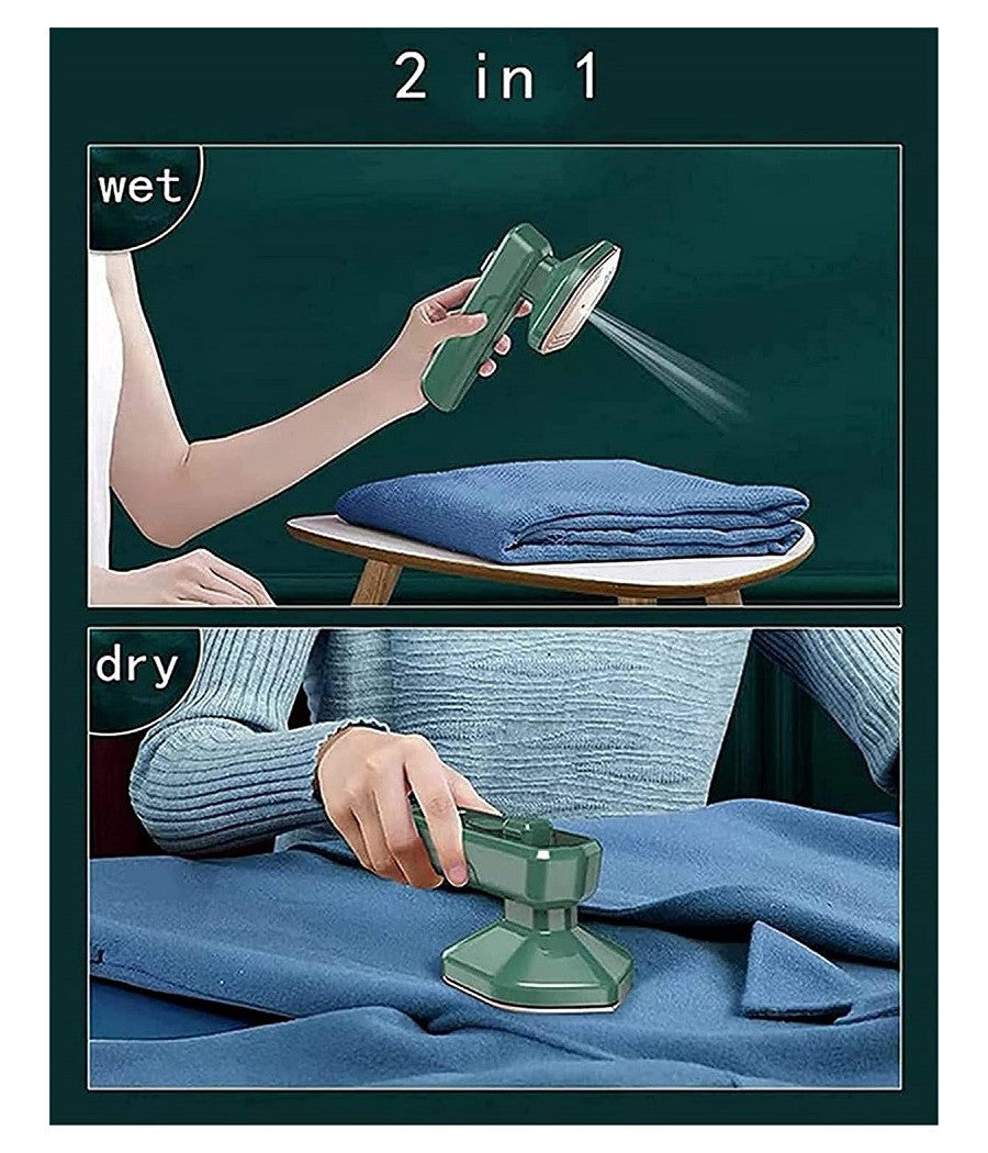 Ferro Da Stiro Professionale A Vapore Portatile Pieghevole Stiratura Casa Viaggi         