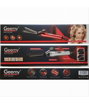 Ferro Piastra Arricciacapelli Professionale 2in1 Ricci Mossi Con Pettine Gm-2906         