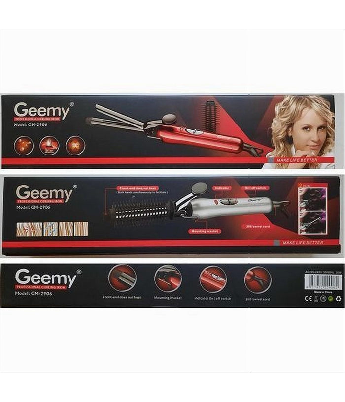 Ferro Piastra Arricciacapelli Professionale 2in1 Ricci Mossi Con Pettine Gm-2906         