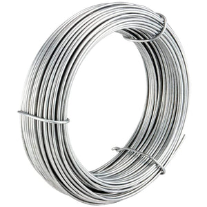 1 pz filo per legature diametro ø 1,5 mm matassa da 25mt zincato grigio per rete e recinzioni cod:ferx.mi.143.stock.s