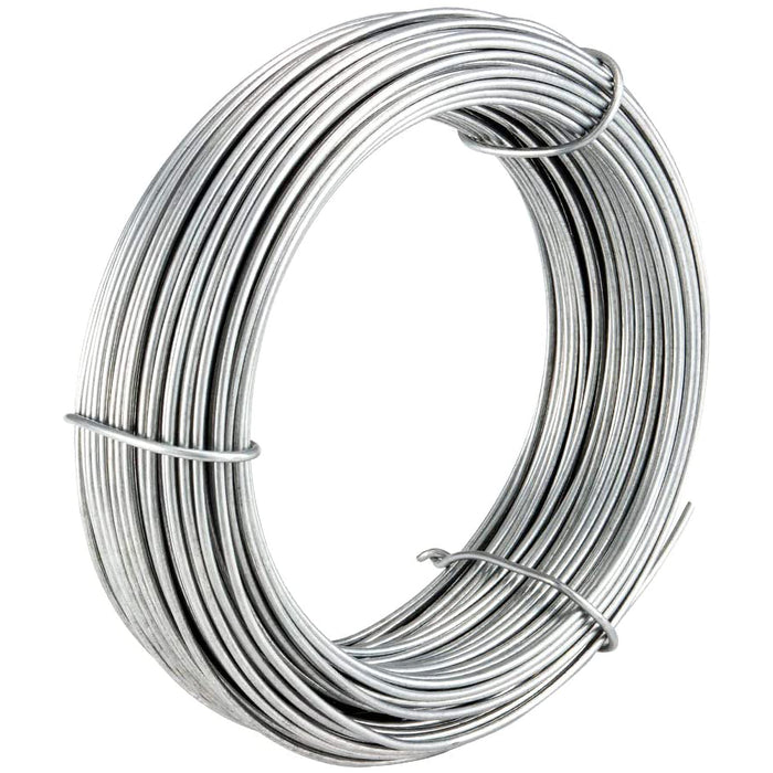 2pz filo per legature diametro ø 1,5 mm matassa da 25mt zincato grigio per rete e recinzioni cod:ferx.mi.143.stock