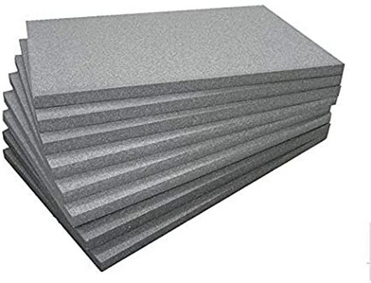 pannello in polistirolo per isolamento termico, acustico, cappotto cm 100 x 50 x 3 di spessore. eps 100 grafite mq 0.5 densitã  20 kg/mc cod:ferx.zg.1.s