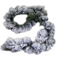 Festone innevato Monte Bonifato verde cm ø24x270