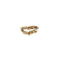 Festone plastica eucalipto oro cm180x20h5