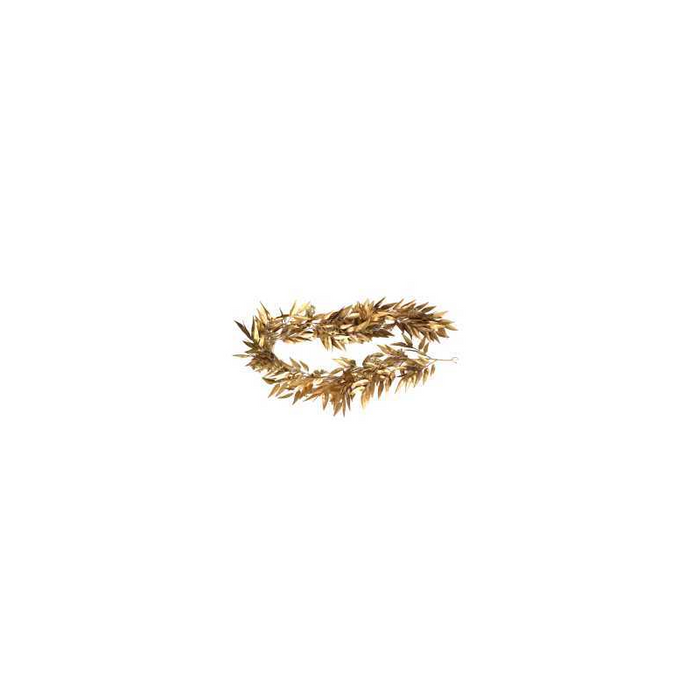 Festone plastica eucalipto oro cm180x20h5