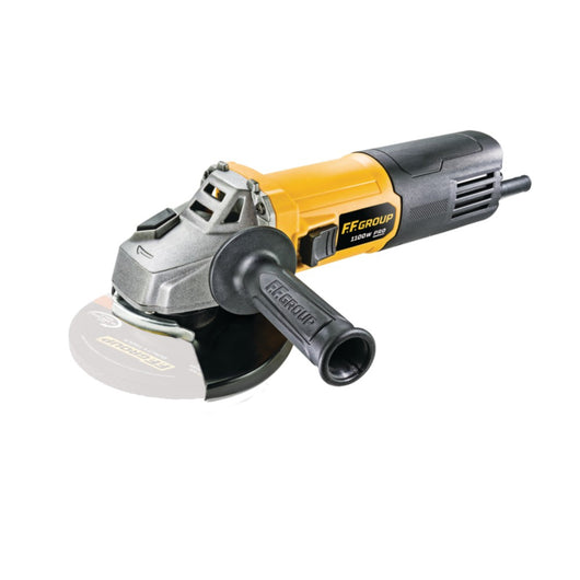 Ff-group ag125/1100e pro smerigliatrice angolare velocità variabile da 1100w - uso professionale