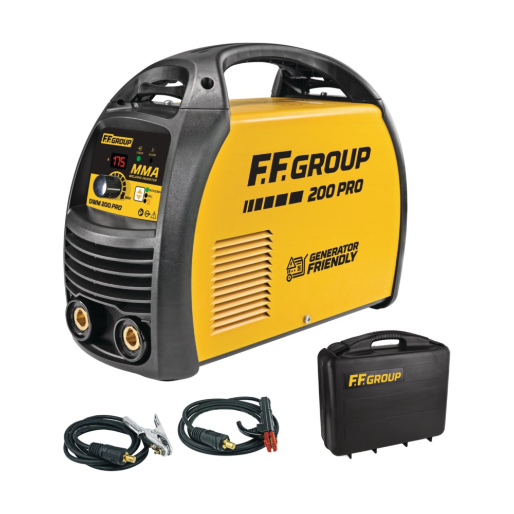 Ff-group dwm 200 pro saldatrice inverter 200a uso professionale