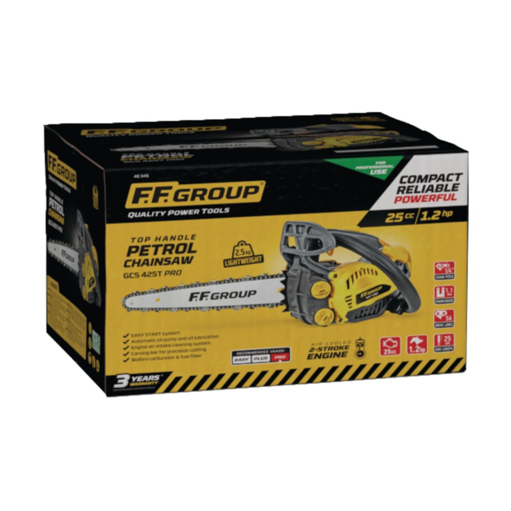 Ff group - gcs 425t pro motosega da posatura a scoppio 25cc lama da 25cm