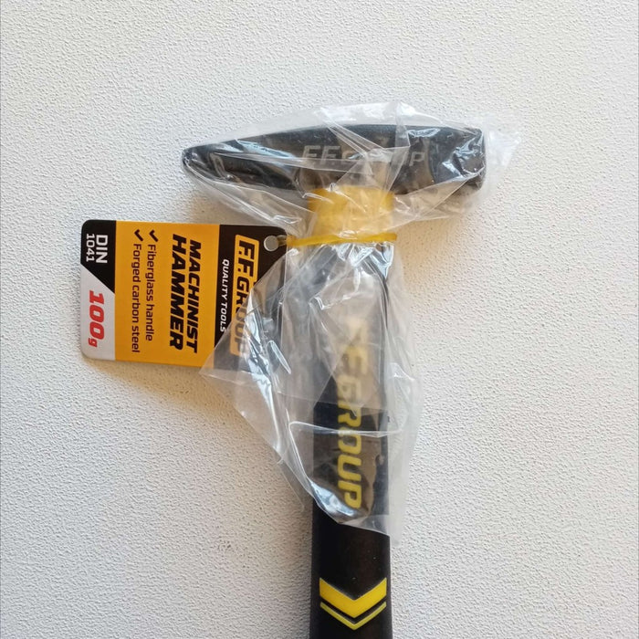 Ff group martello da 100gr per fabbro e meccanico manico fibra di vetro