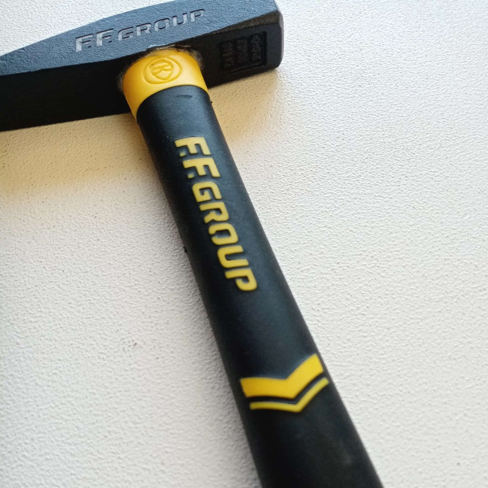 Ff group martello da 100gr per fabbro e meccanico manico fibra di vetro