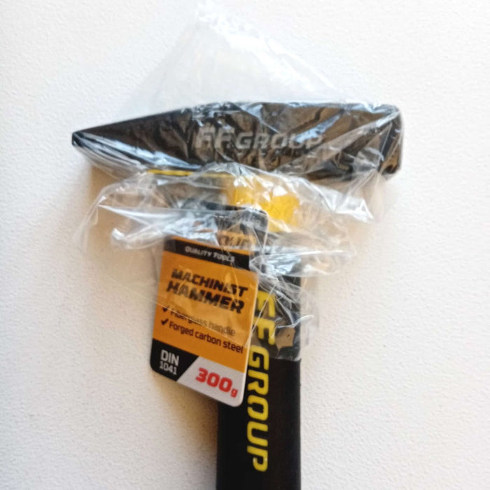 Ff group martello da 300gr per fabbro e meccanico manico fibra di vetro