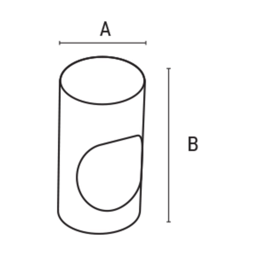 Ff group pomolo per mobili a cilindro colore nichel opaco