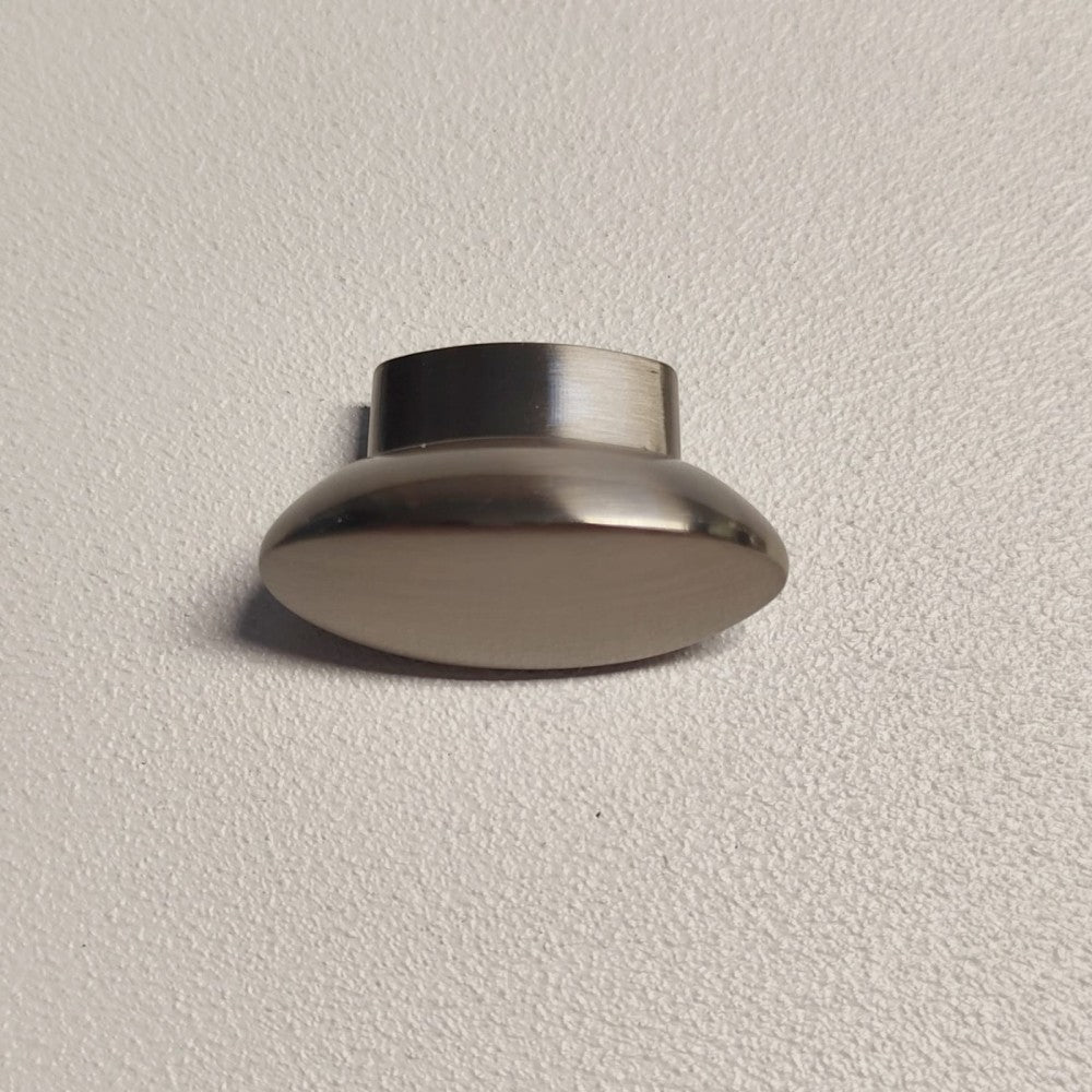 Ff group pomolo per mobili ovale colore nichel opaco