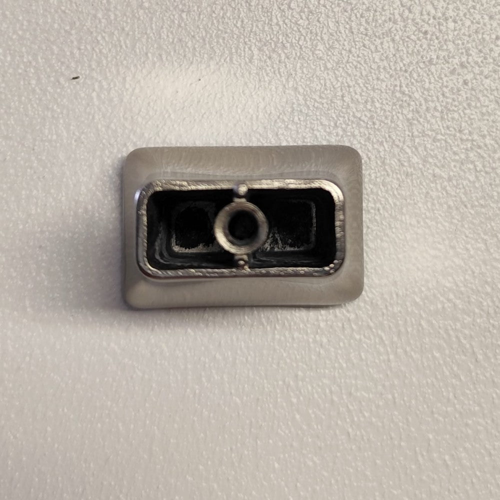 Ff group pomolo per mobili rettangolare colore nichel opaco