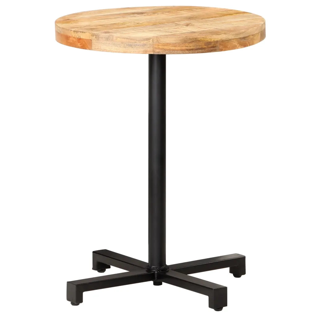 Tavolino da Bistrot Rotondo Ã˜60x75 cm in Legno di Mango Grezzo cod mxl 58855