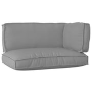 Set di cuscini per pallet 3 pezzi grigio in tessuto Oxford