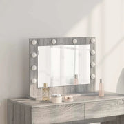 Specchio da Vanità Rettangolare Grigio Sonoma 60 x 45 x 18 cm 868314
