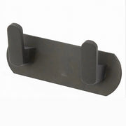 Trade Shop - Appendiabiti Con 2 Ganci Appendino Portasciugamano Bagno Casa Cucina Nero 59736 -