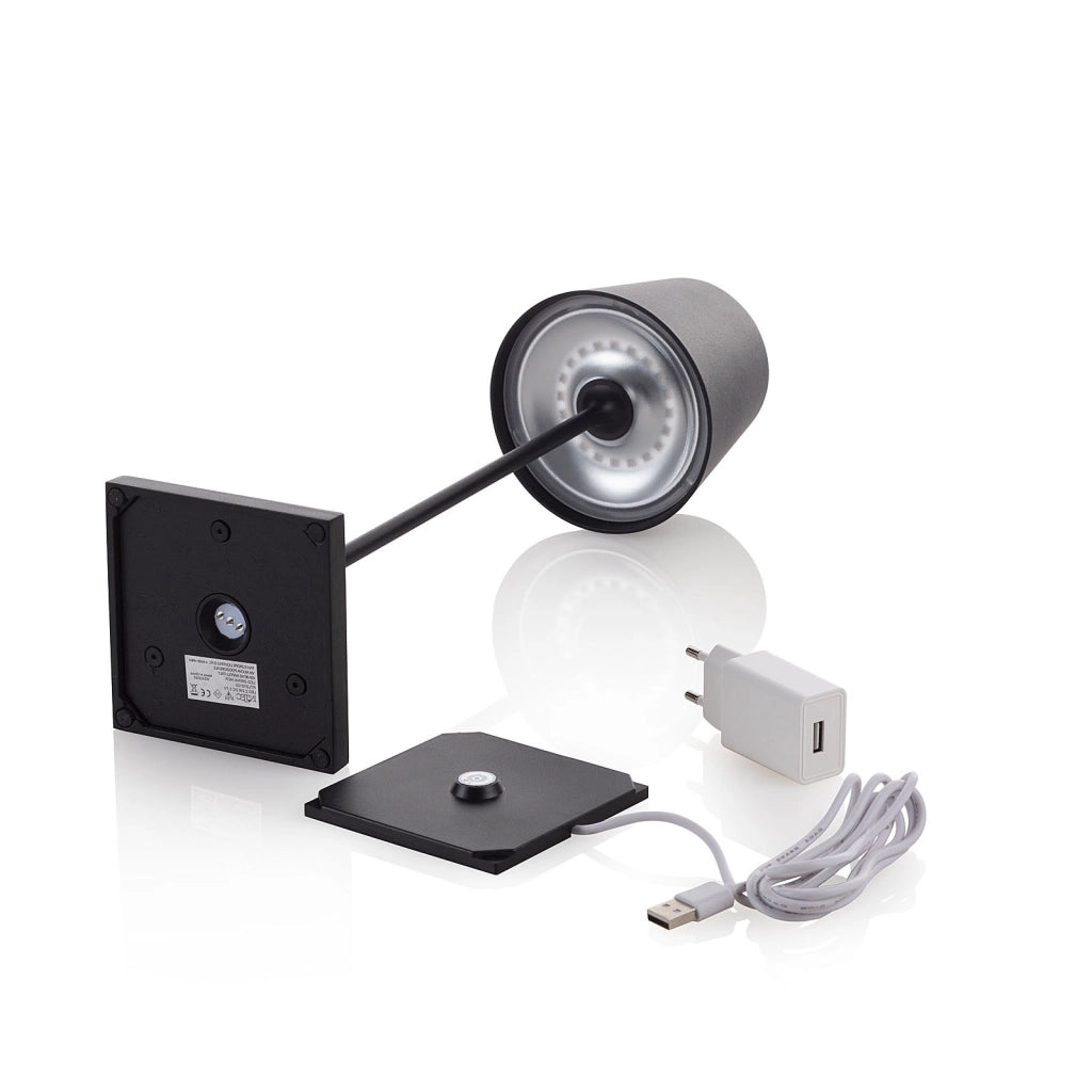 Lampada da tavolo ricaricabile OSCAR nero
