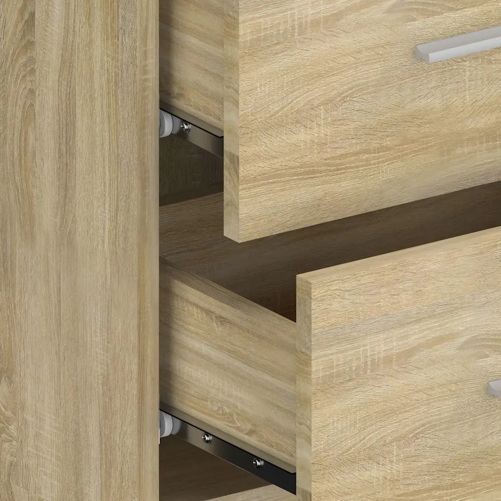 Comodini a Muro 2 pz Rovere Sonoma 810996