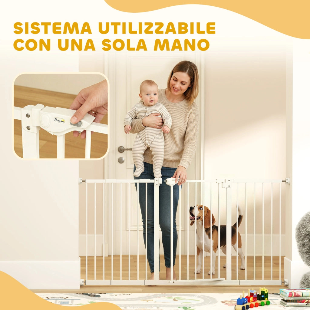 Cancellino per Cani Regolabile Bianco ¨C Minimal ¨C 74-148 cm