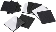Pads per pavimento 12 pezzi - Protezione autoadesiva per pavimenti - Tappeti 50mm x 50mm - Nero - Protezione per gambe di mobili - Riduzione del rumore