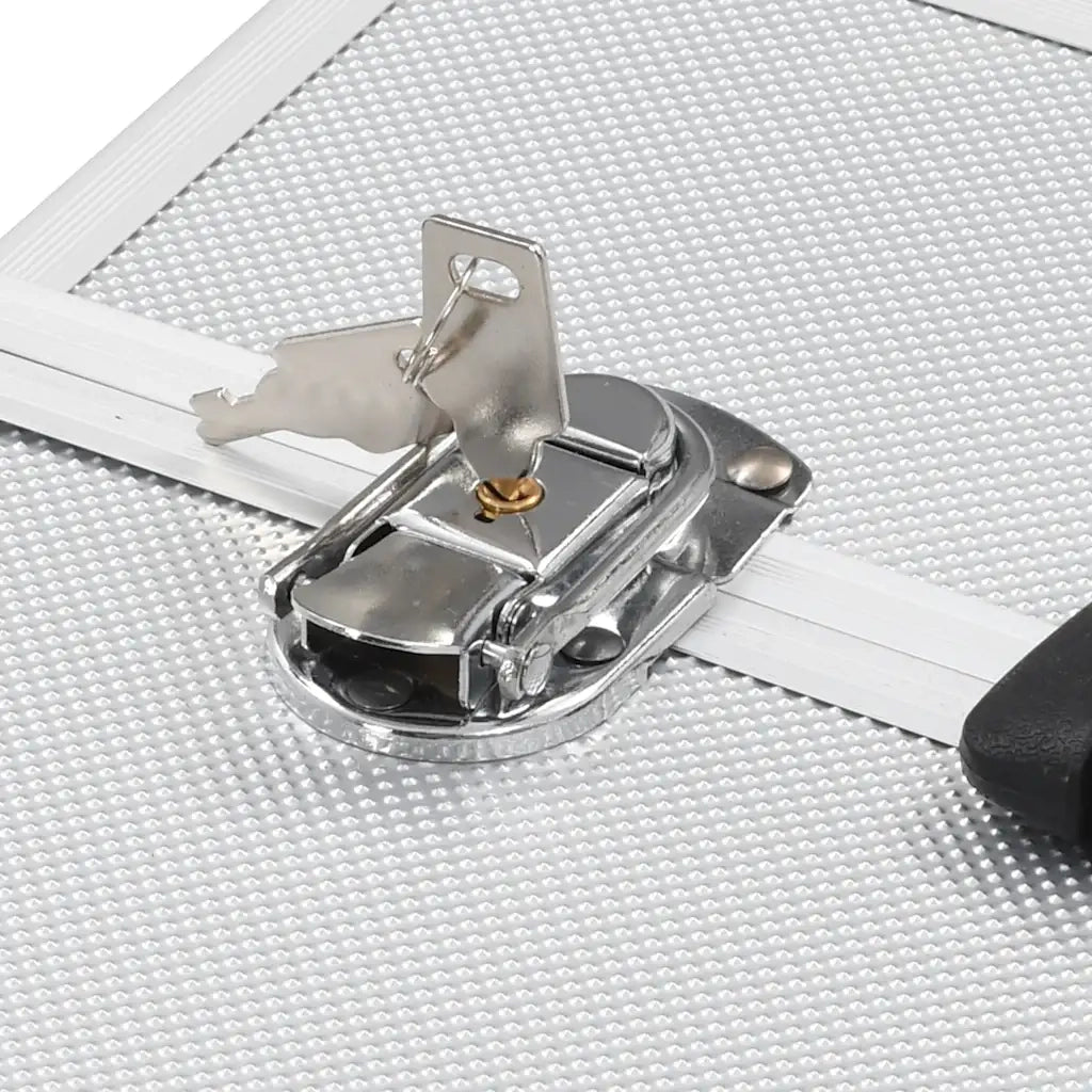 Valigia per Cosmetici 38x23x34 cm Argento in Alluminio CFW3218534
