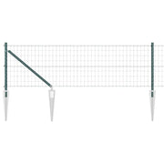Recinzione da Giardino | Recinzione con Posto Verde 0,8 x 10 m Acciaio e PVC