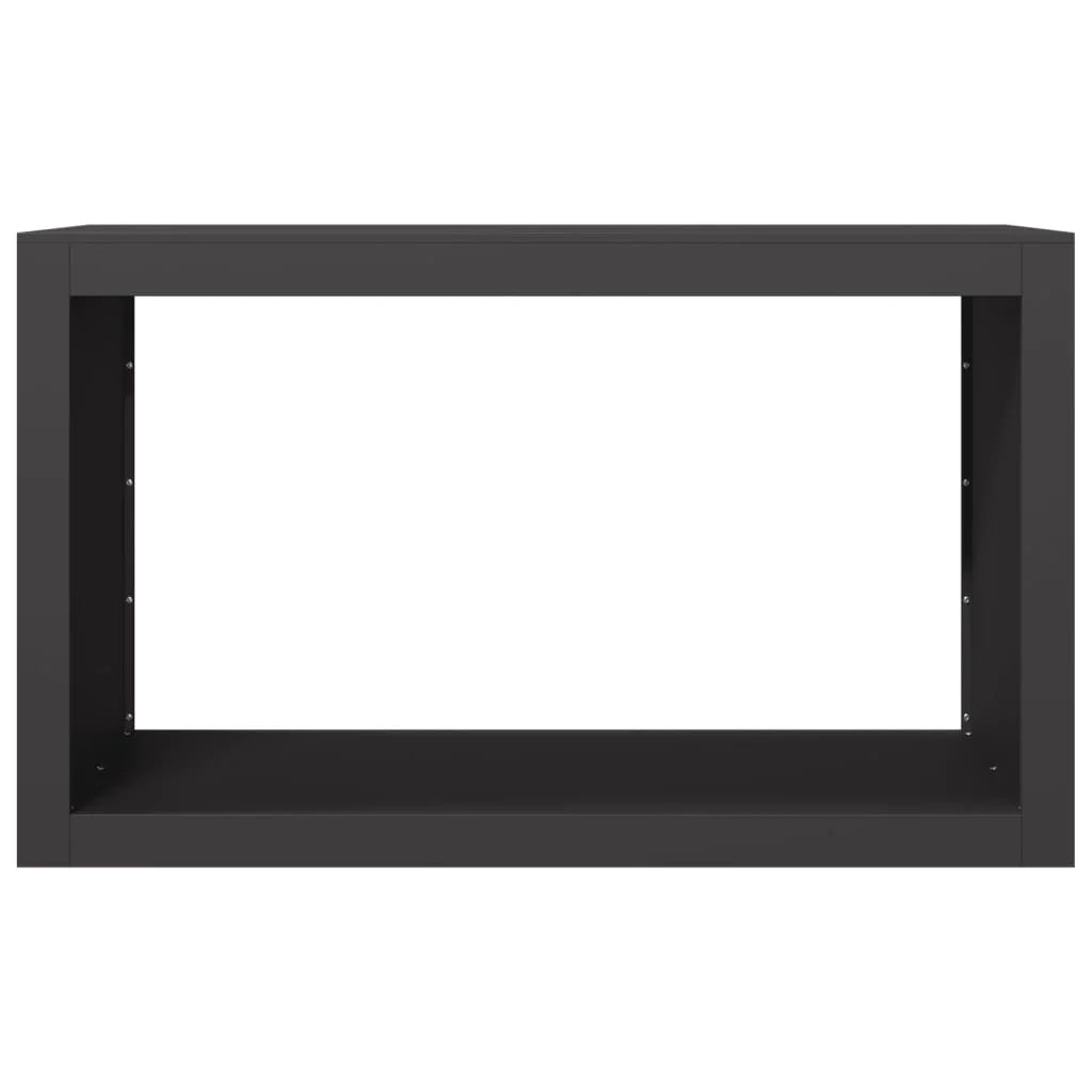 Portalegna 100 x 40 x 60 cm acciaio nero 02_0043693
