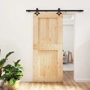 Porta scorrevole Naturale e Nero 3445053