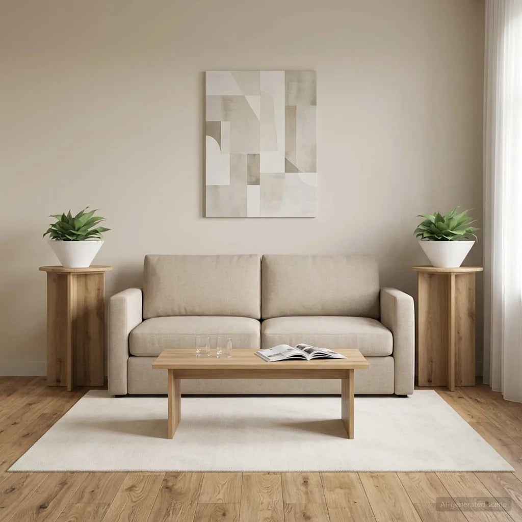Supporto per piante 2 pcs Rovere Artigianale Ø40 x 60 cm 899716