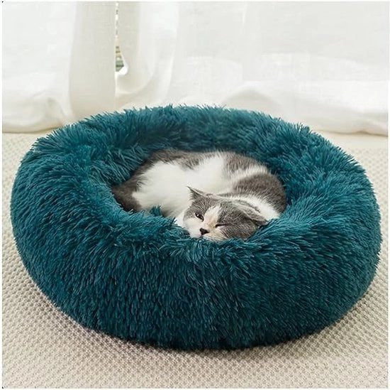 Cuscino per gatti, letto per gatti, pieghevole, per gatti o piccoli cani, morbido, peloso piuma sintetica 60 cm