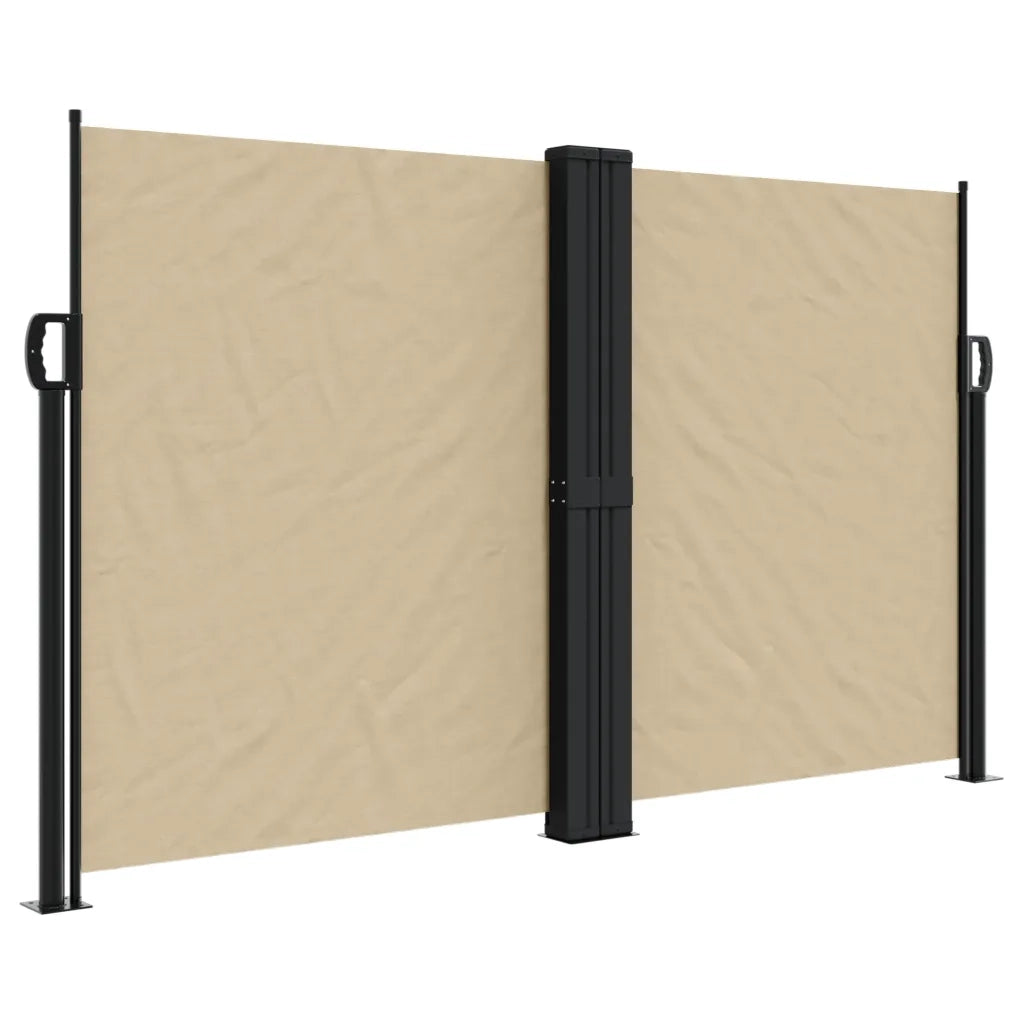 Tenda da Sole | Tenda laterale Retrattile Beige 140x1200 cm