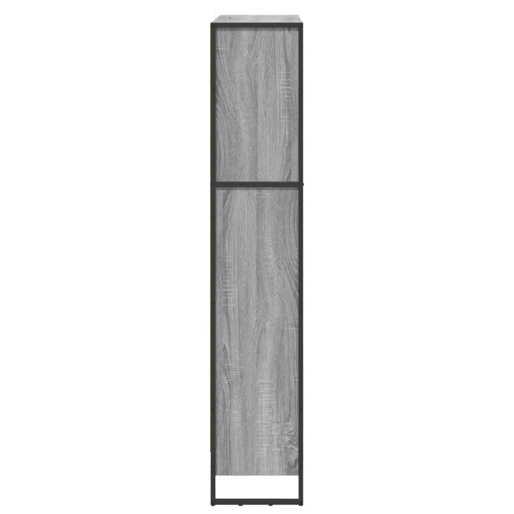 Armadio per Libri 2 pcs Grigio Sonoma 80 x 30 x 155 cm