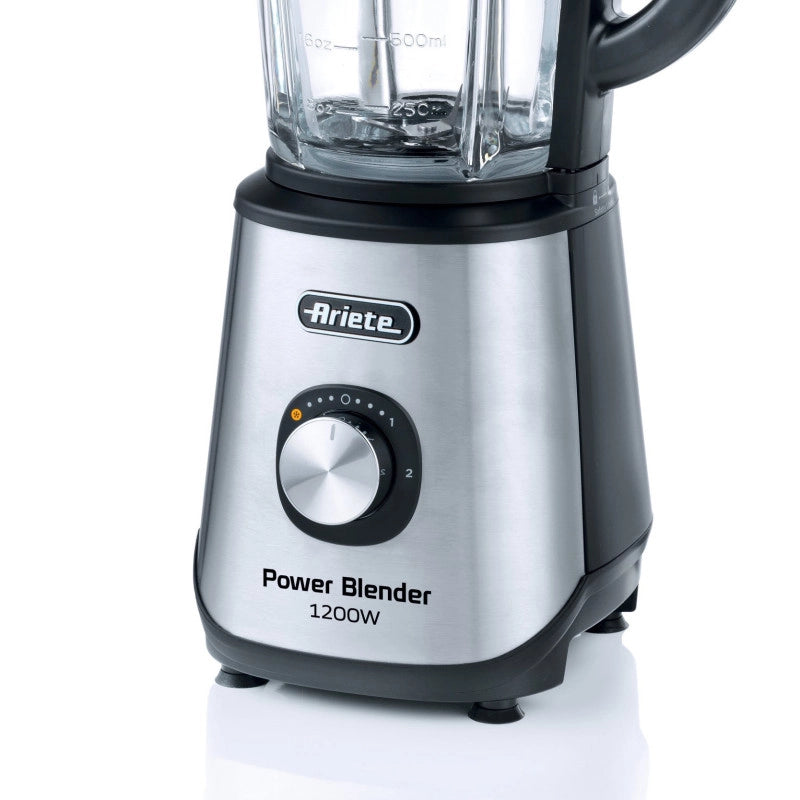 Frullatore Power Blender 1200W, 4 lame inox, 2 velocità, 1,5L - Metal