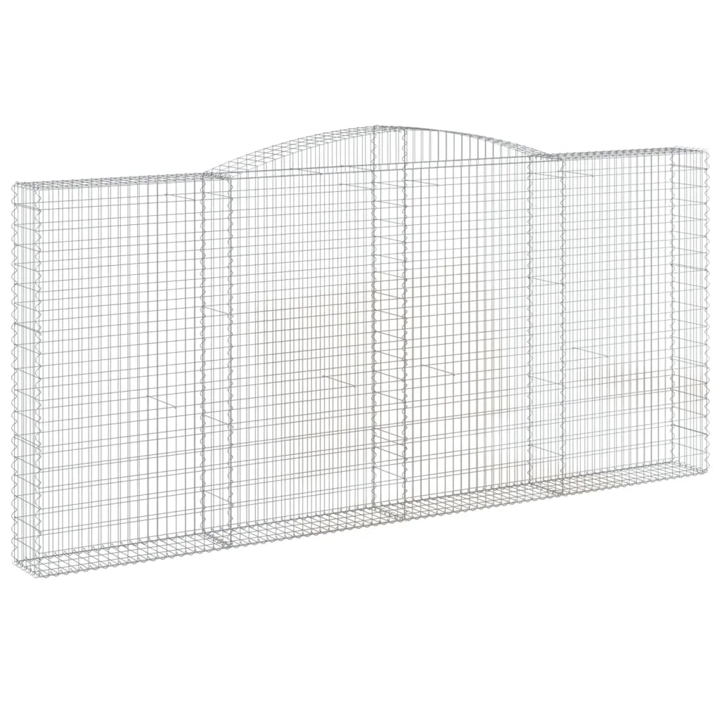 Cesti Gabbioni ad Arco 5 pz 400x30x180/200 cm Ferro Zincato 3146921