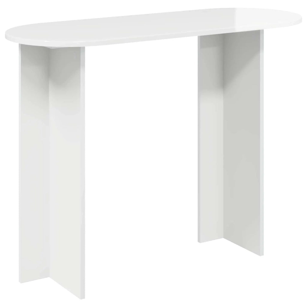 Tavolo consolle Bianco Lucido 100 x 39,5 x 75 cm